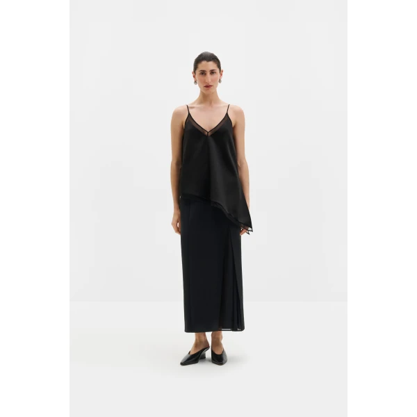 By Malina Petronella Top in Black, view 3