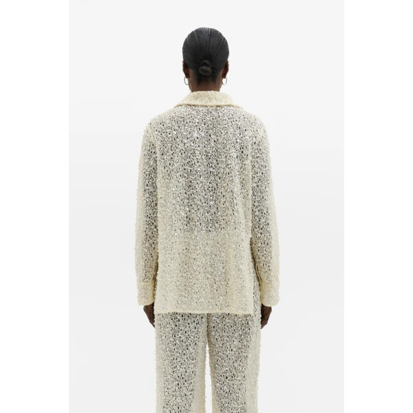 By Malina Philippa Shirt in Pearl, view 5