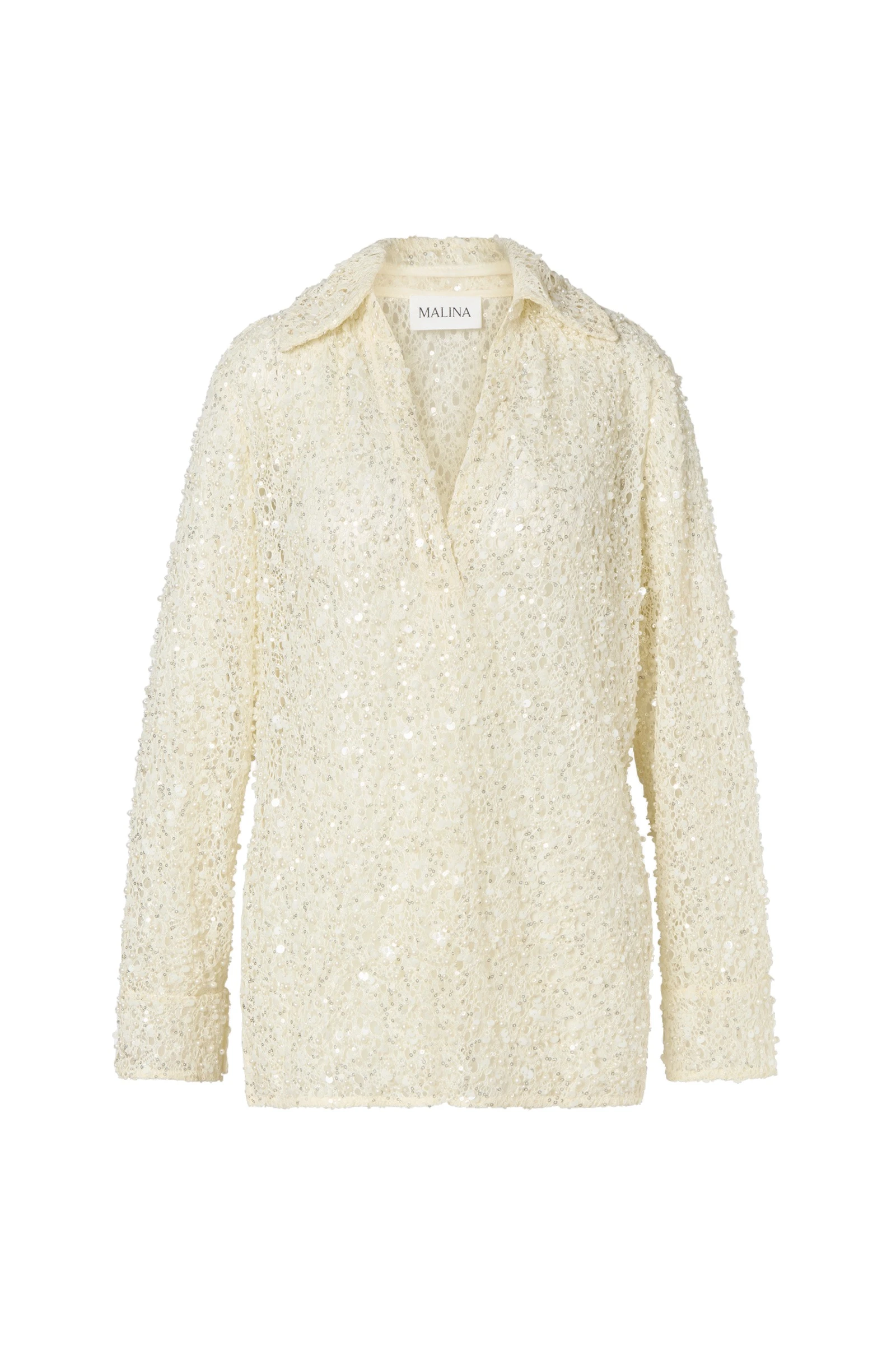 By Malina Philippa Shirt in Pearl By Malina Philippa Shirt in Pearl