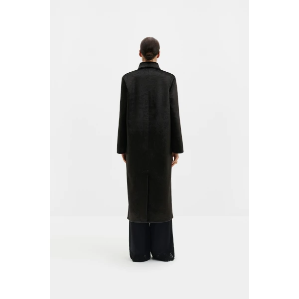 By Malina Phoebe Coat in Black, view 3