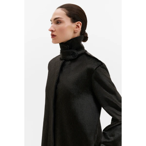 By Malina Phoebe Coat in Black, view 4
