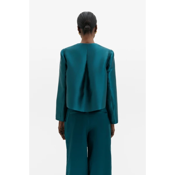 By Malina Ruthie Blouse in Teal, view 4