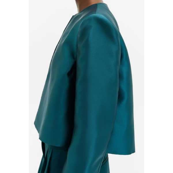 By Malina Ruthie Blouse in Teal, view 5
