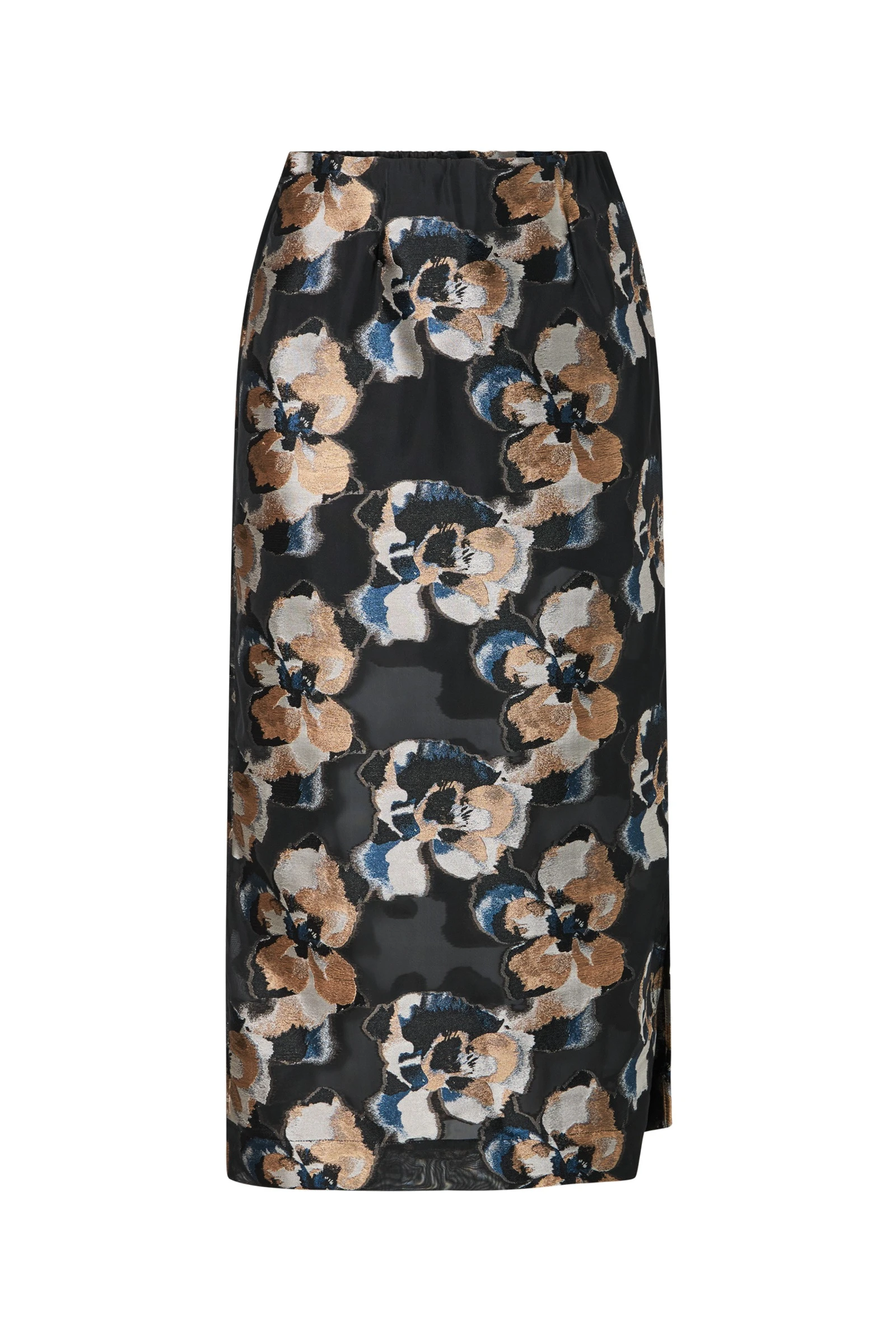 By Malina Sanna Midi Skirt in Dark Blooms By Malina Sanna Midi Skirt in Dark Blooms