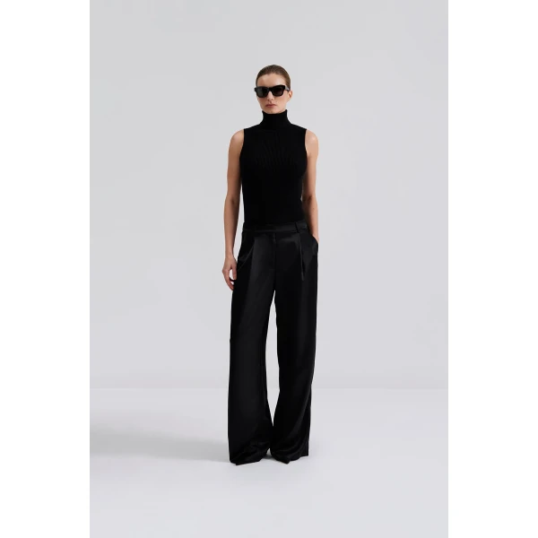 By Malina Sarah Trousers in Black, view 2