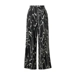 By Malina Sarah Trousers in Black Marble