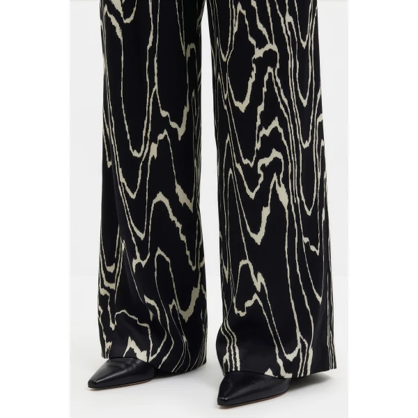By Malina Sarah Trousers in Black Marble, view 5