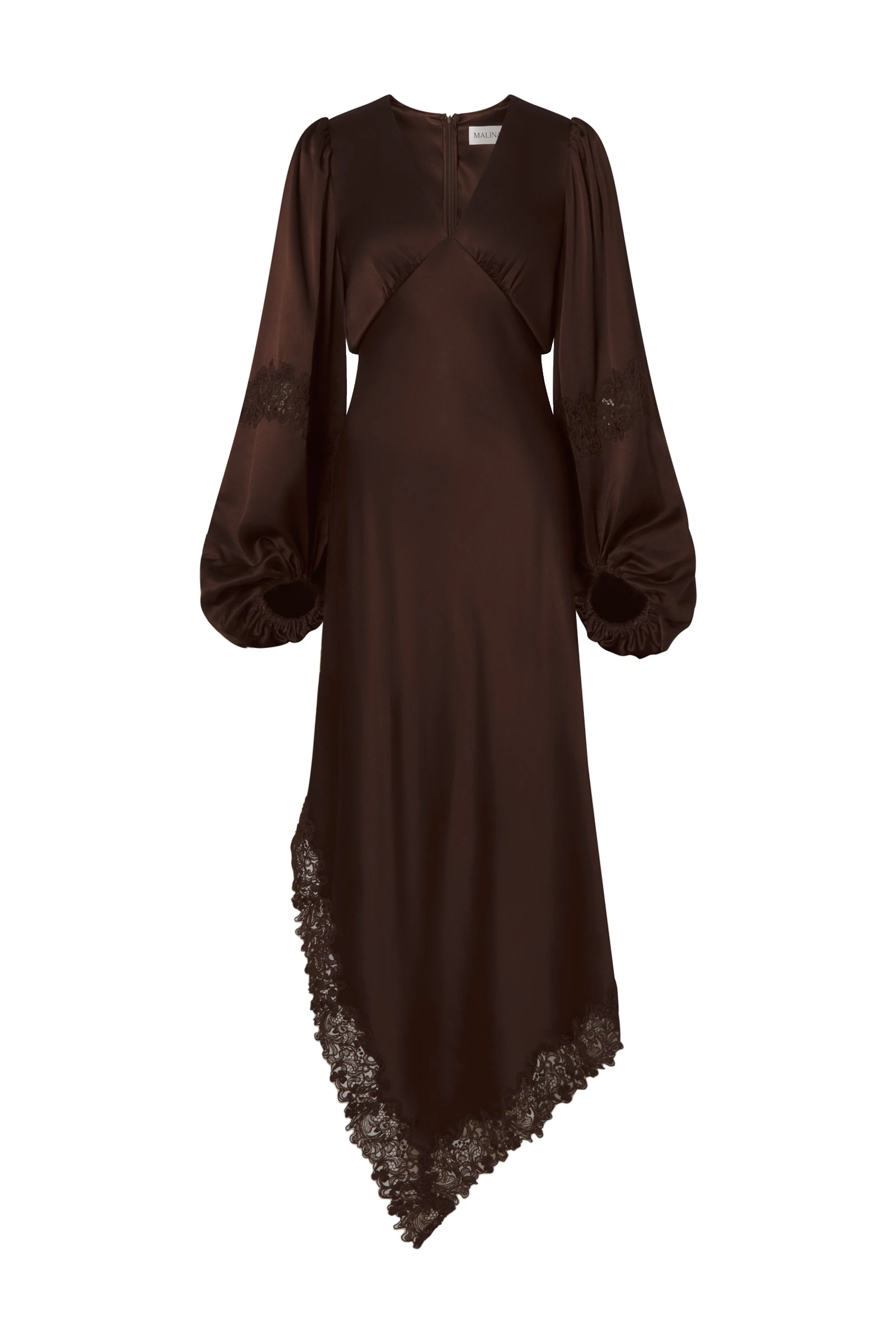 By Malina Seema Maxi Dress in Dark Brown By Malina Seema Maxi Dress in Dark Brown