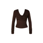 By Malina Signe Top in Dark Brown