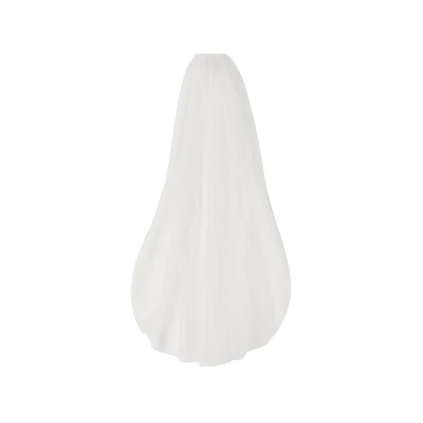Sky Mid-length Veil in Ivory