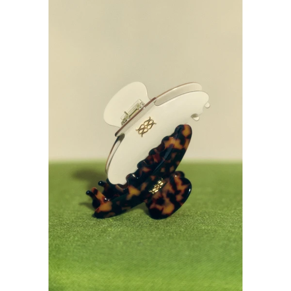By Malina Tekla Hair Clip in Pearl, view 5