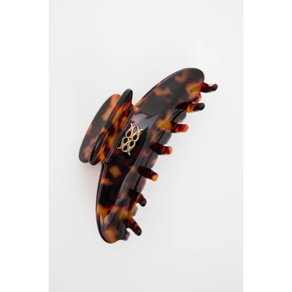 By Malina Tekla Hair Clip in Tortoise, view 3