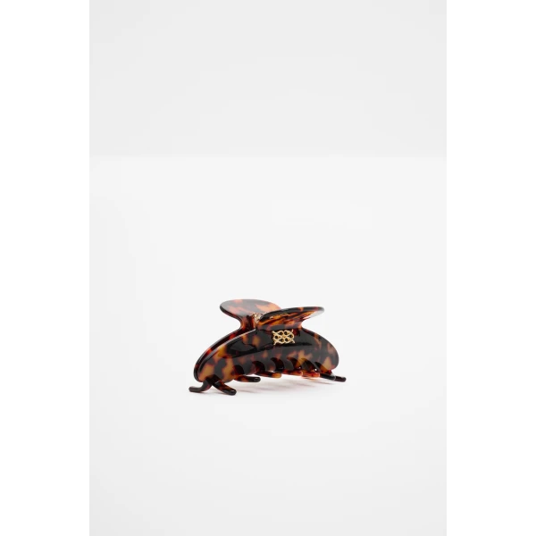 By Malina Tekla Hair Clip in Tortoise, view 4