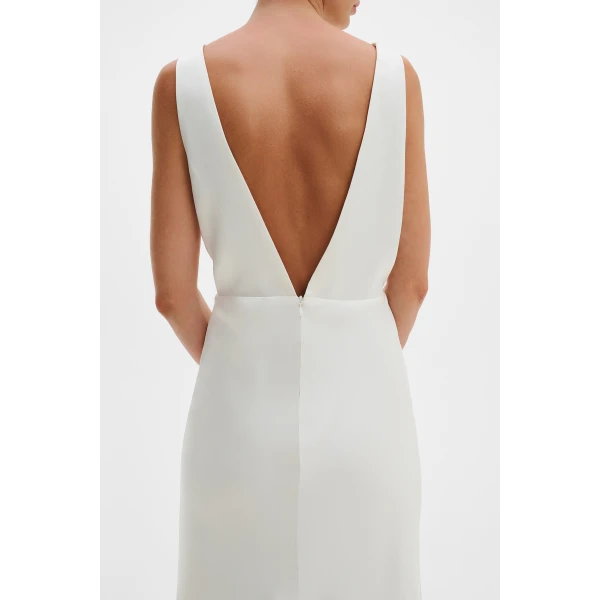 By Malina Thelma Gown in Cream, view 4