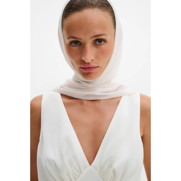 By Malina Thelma Gown in Cream, view 6