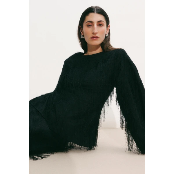 By Malina Tindra Top in Black, view 2
