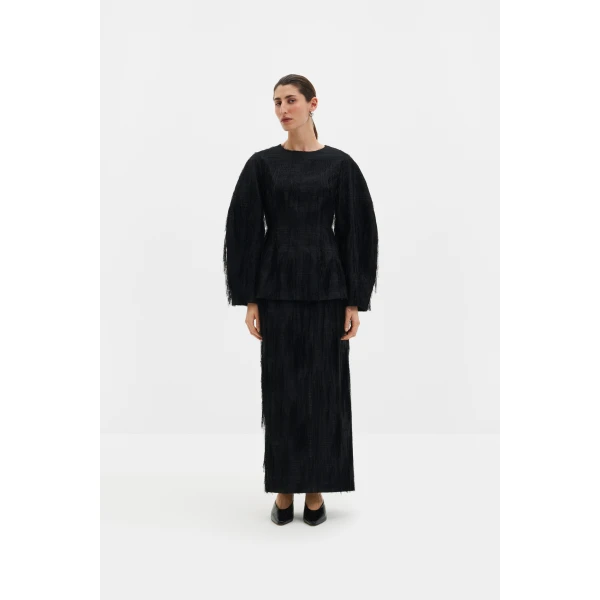 By Malina Tindra Top in Black, view 3
