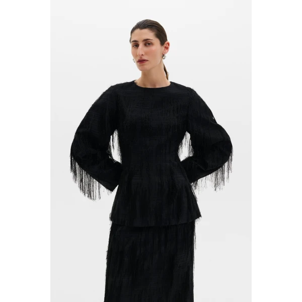 By Malina Tindra Top in Black, view 4