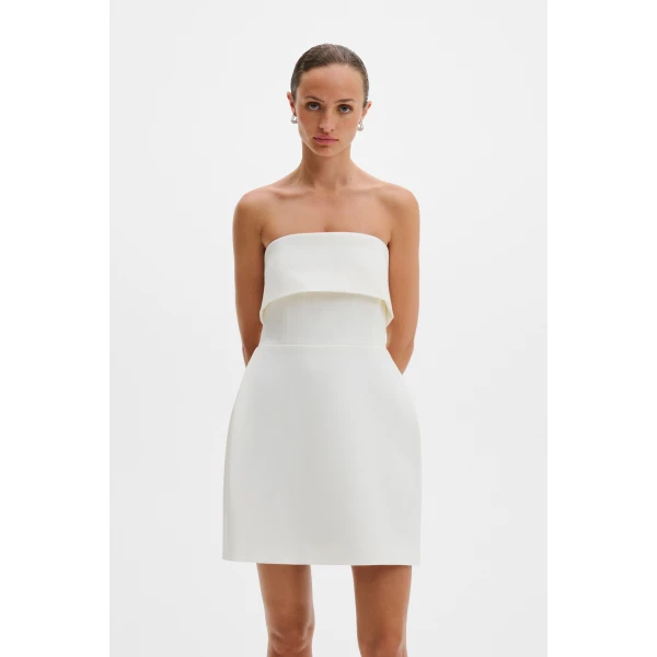 By Malina Tulia Mini Dress in Cream, view 3