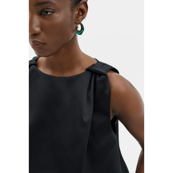 By Malina Valentina Top in Black, view 5
