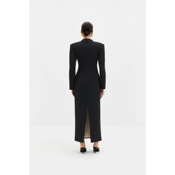 By Malina Vanesa Maxi Dress in Black, view 4