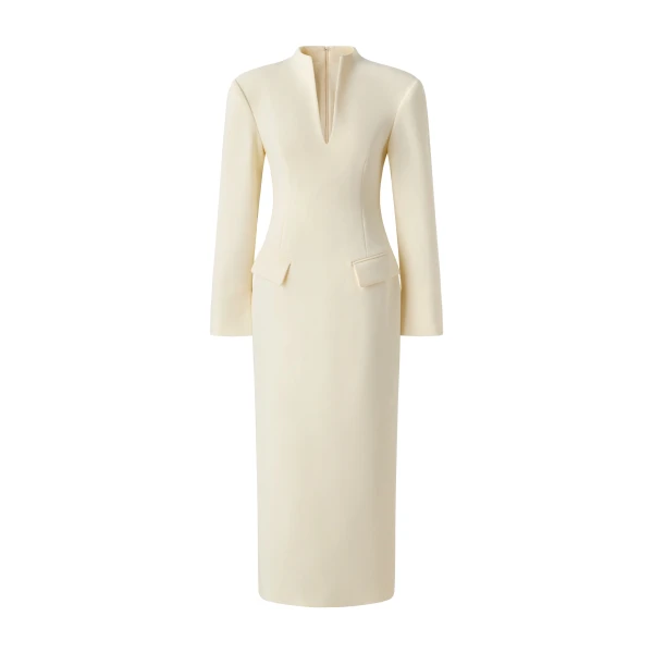 By Malina Vanesa Maxi Dress in Pearl