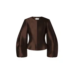 By Malina Vendela Blouse in Dark Brown