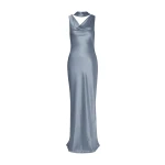 By Malina Vida Maxi Dress in Steel Blue