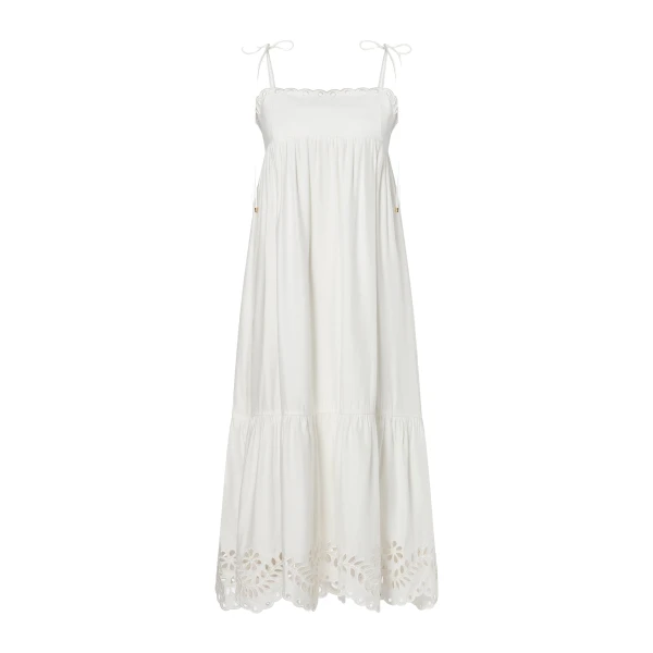 Vilda Midi Dress in White