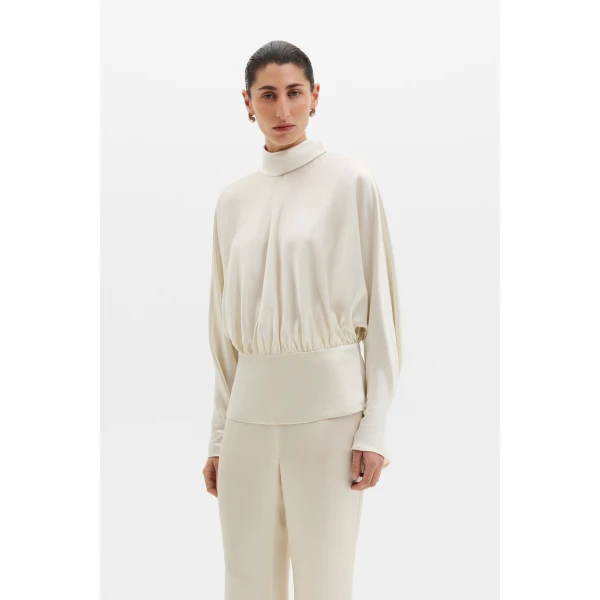 By Malina Vilja Blouse in Pearl, view 2
