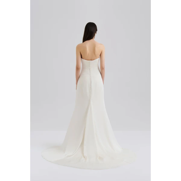 By Malina Zelda Gown in Cream, view 4