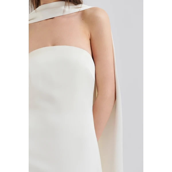 By Malina Zelda Gown in Cream, view 5