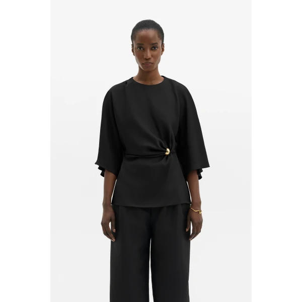 By Malina Zilla Blouse in Black, view 2
