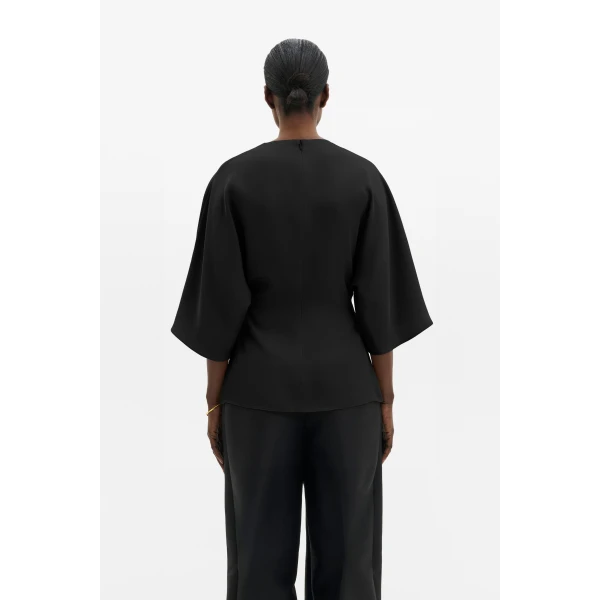 By Malina Zilla Blouse in Black, view 4