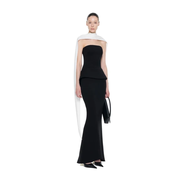 CHATS by C.Dam Alcor Dress in Black and White, view 2