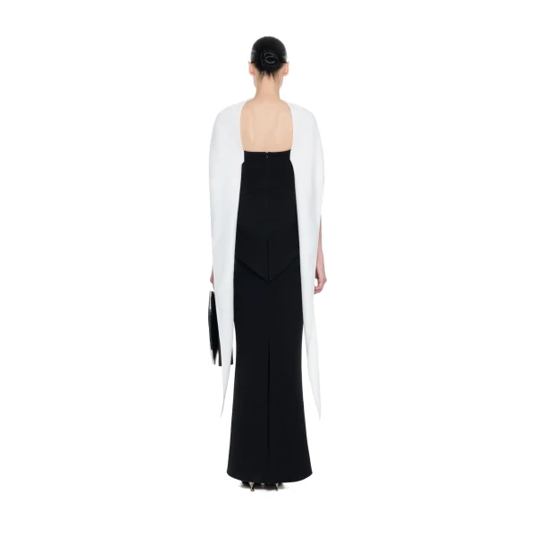 CHATS by C.Dam Alcor Dress in Black and White, view 3