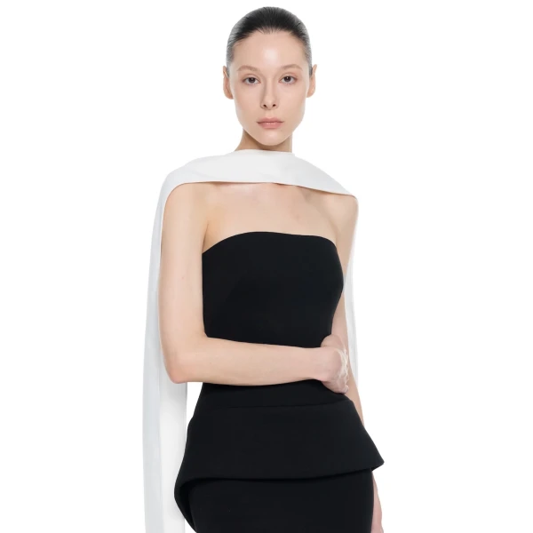CHATS by C.Dam Alcor Dress in Black and White, view 4