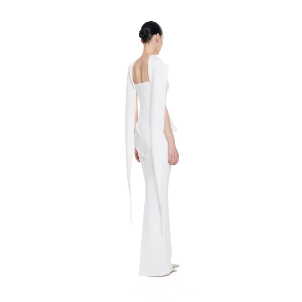 CHATS by C.Dam Alcor Dress in White, view 3