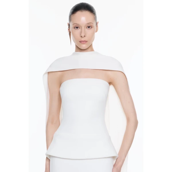 CHATS by C.Dam Alcor Dress in White, view 4