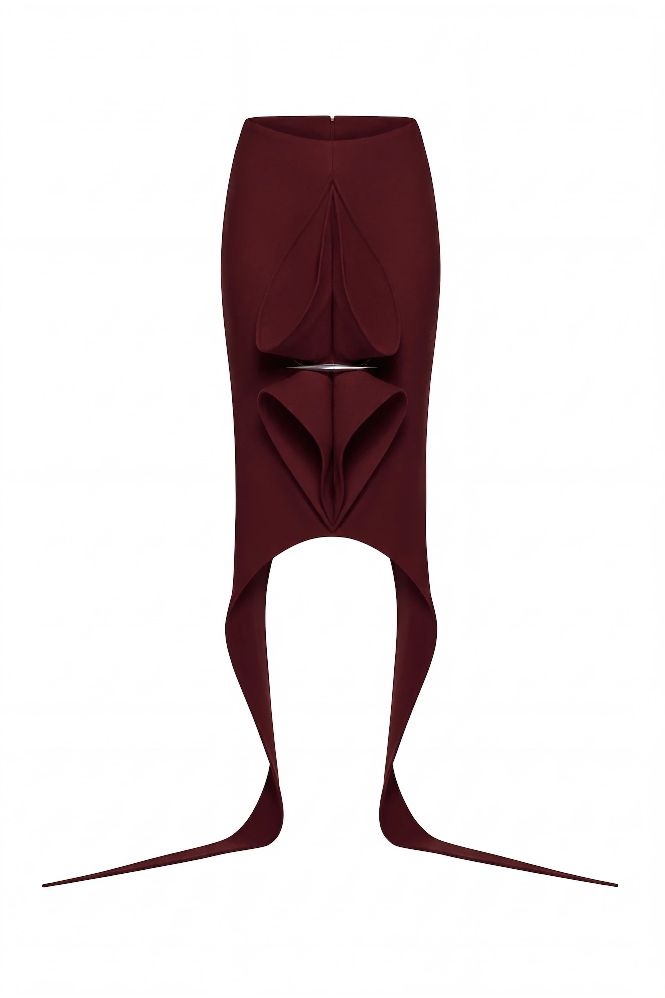 CHATS by C.Dam Alya Skirt in Maroon Red CHATS by C.Dam Alya Skirt in Maroon Red