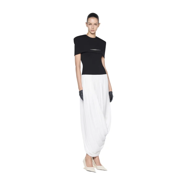 CHATS by C.Dam Amiri Dress in Black and White, view 2