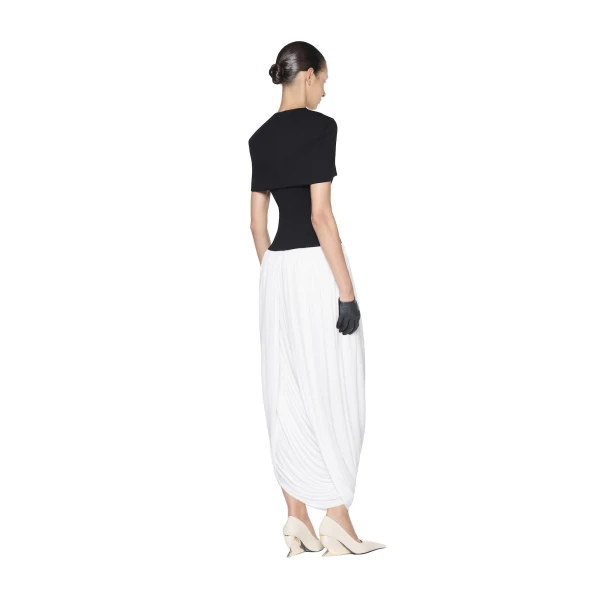 CHATS by C.Dam Amiri Dress in Black and White, view 3