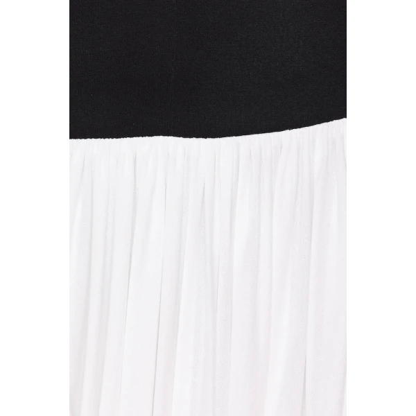 CHATS by C.Dam Amiri Dress in Black and White, view 5