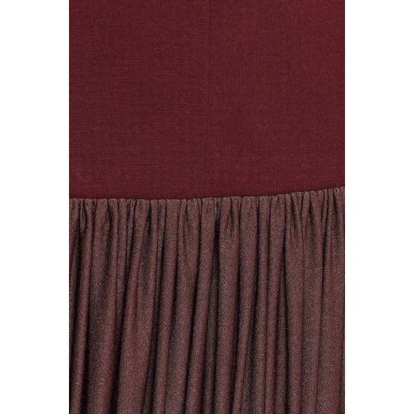 CHATS by C.Dam Amiri Dress in Reddish Brown, view 5