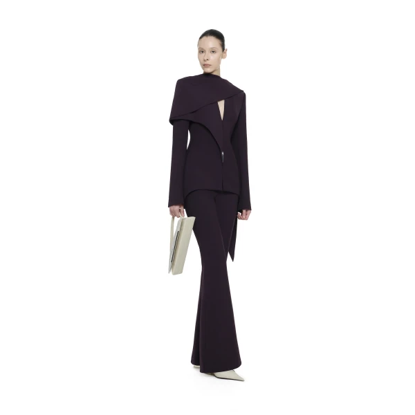CHATS by C.Dam Ari Trousers in Mulberry Red, view 2