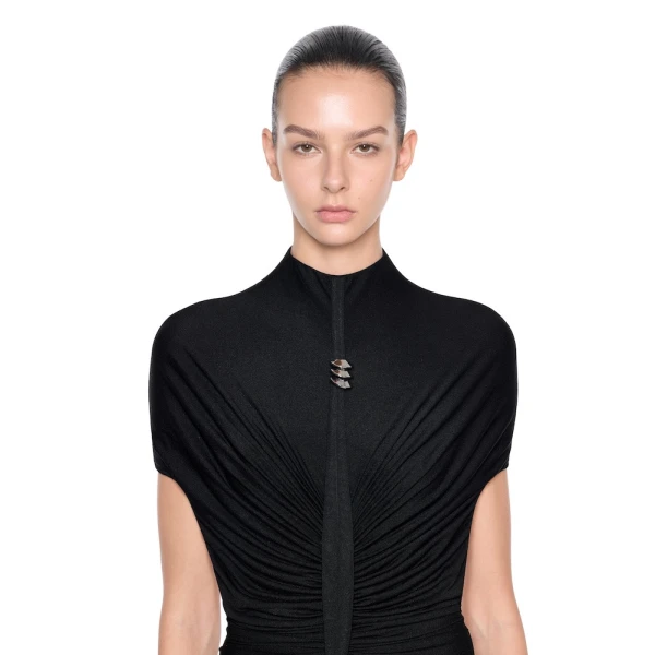 CHATS by C.Dam Cecilia Dress in Black, view 4