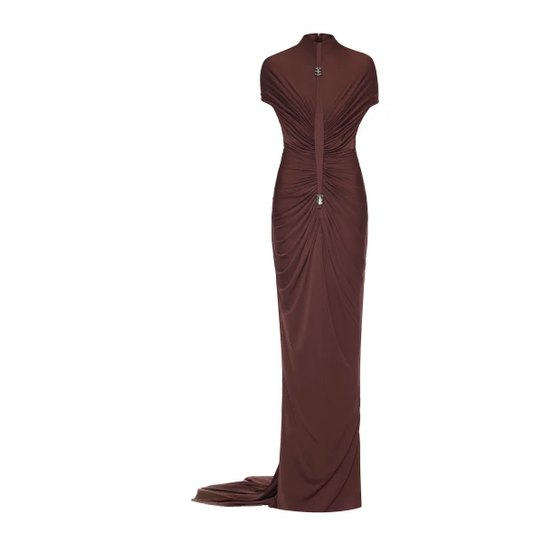 CHATS by C.Dam Cecilia Dress in Maroon