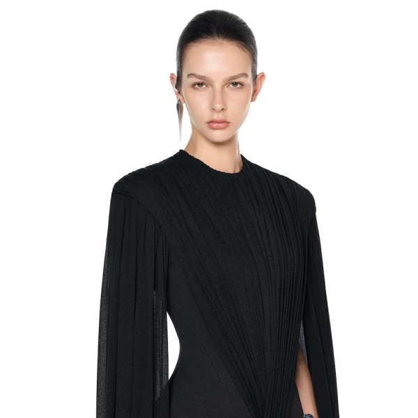 CHATS by C.Dam Curie Dress in Black, view 4