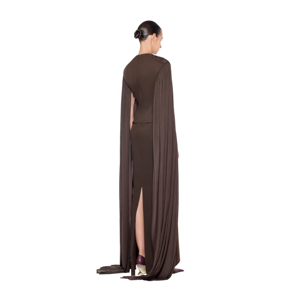 CHATS by C.Dam Curie Dress in Brown, view 3