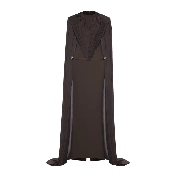 Curie Dress in Brown